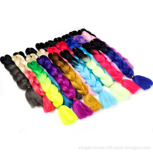 wholesale synthetic ombre braids 3 tone Tz yaki  pre stretched braiding hair for kanekalo  out braiding hair